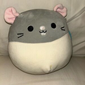 Squishmallows Gray and Cream Plush Toy for Small Pets